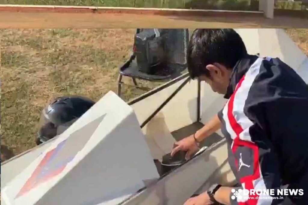 Medhansh Working on a drone