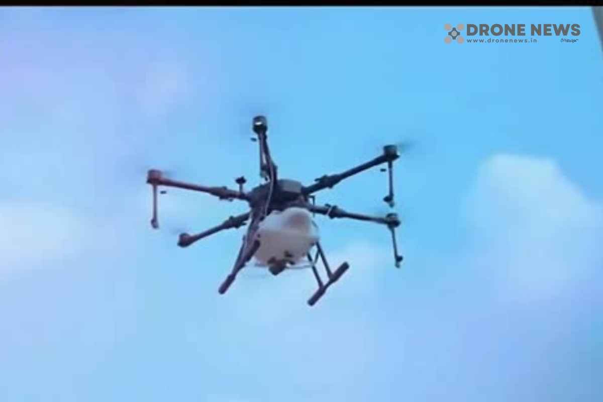 Drone flying