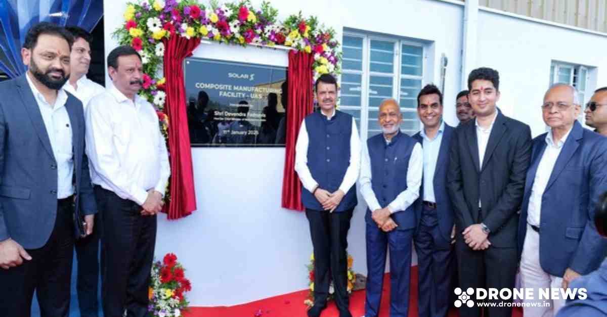 CM Maharastra inaugurates drone making facility